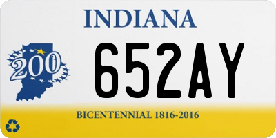IN license plate 652AY