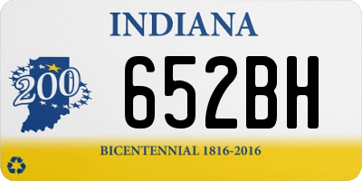 IN license plate 652BH