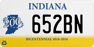 IN license plate 652BN