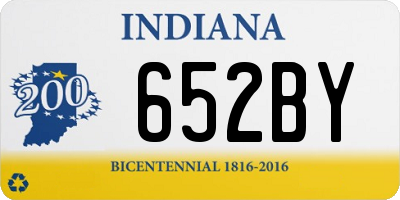 IN license plate 652BY