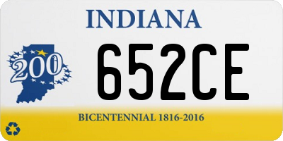 IN license plate 652CE