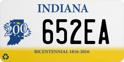 IN license plate 652EA