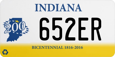 IN license plate 652ER