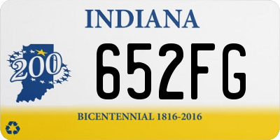 IN license plate 652FG