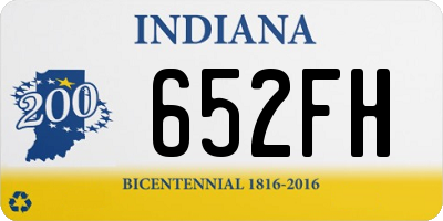 IN license plate 652FH