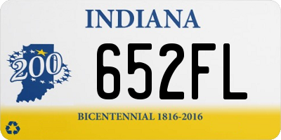 IN license plate 652FL