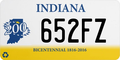 IN license plate 652FZ