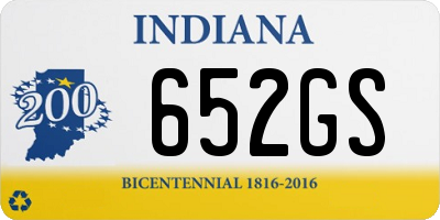 IN license plate 652GS