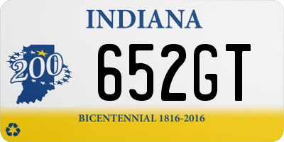 IN license plate 652GT