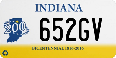 IN license plate 652GV