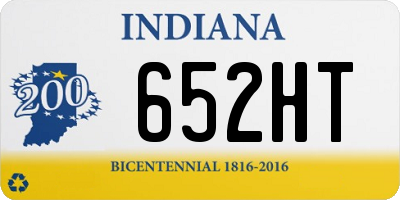 IN license plate 652HT