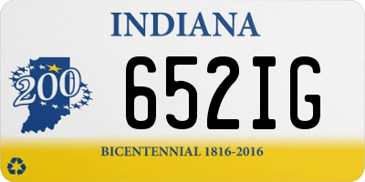 IN license plate 652IG