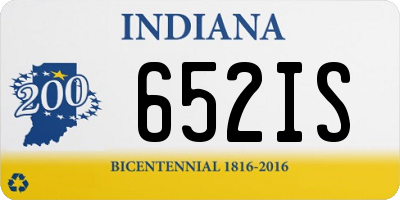 IN license plate 652IS