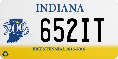 IN license plate 652IT