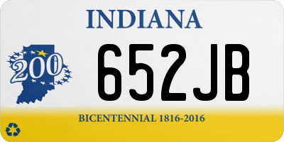 IN license plate 652JB