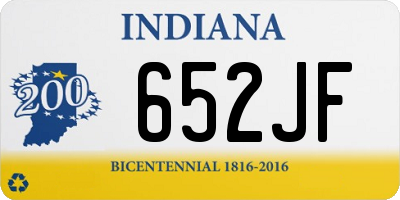 IN license plate 652JF