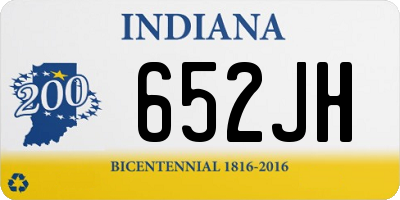 IN license plate 652JH