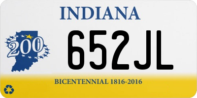 IN license plate 652JL