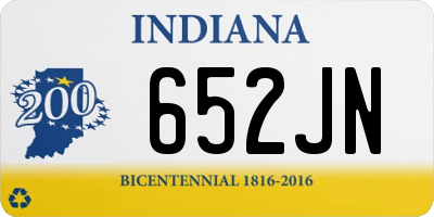 IN license plate 652JN