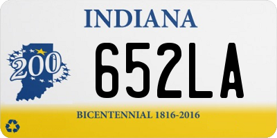 IN license plate 652LA