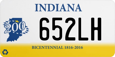 IN license plate 652LH