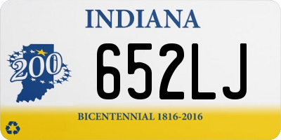 IN license plate 652LJ