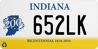 IN license plate 652LK