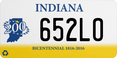 IN license plate 652LO
