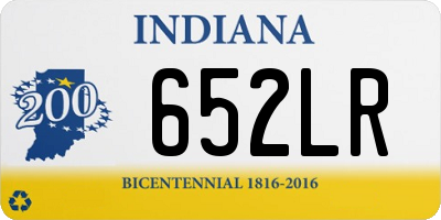 IN license plate 652LR