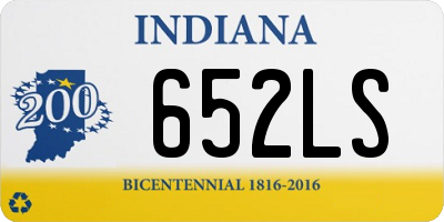 IN license plate 652LS