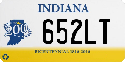 IN license plate 652LT