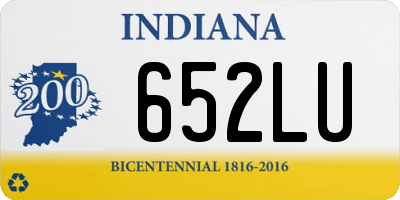 IN license plate 652LU