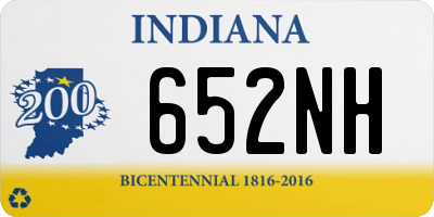 IN license plate 652NH