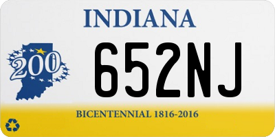 IN license plate 652NJ