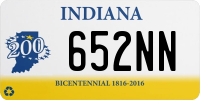 IN license plate 652NN