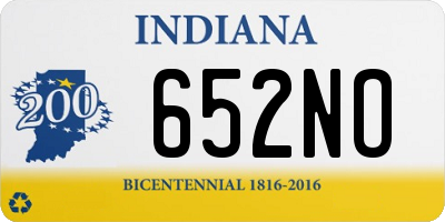 IN license plate 652NO