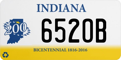 IN license plate 652OB