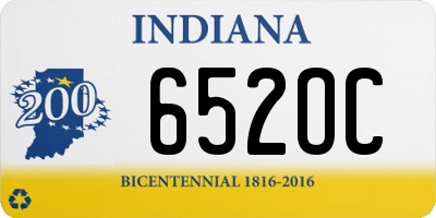 IN license plate 652OC