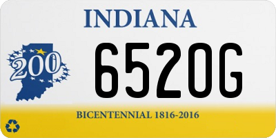 IN license plate 652OG