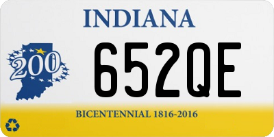 IN license plate 652QE