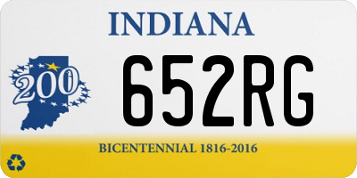 IN license plate 652RG