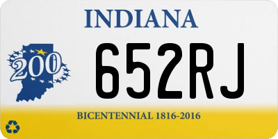 IN license plate 652RJ