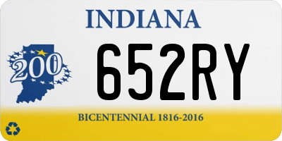 IN license plate 652RY