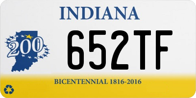 IN license plate 652TF