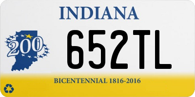 IN license plate 652TL