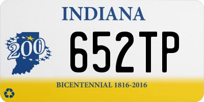 IN license plate 652TP