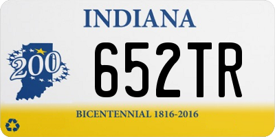 IN license plate 652TR