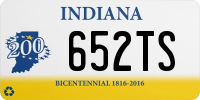 IN license plate 652TS