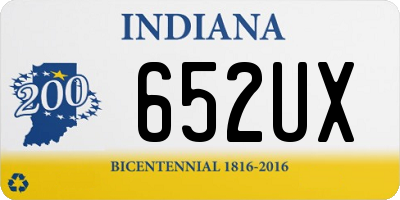 IN license plate 652UX