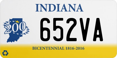 IN license plate 652VA